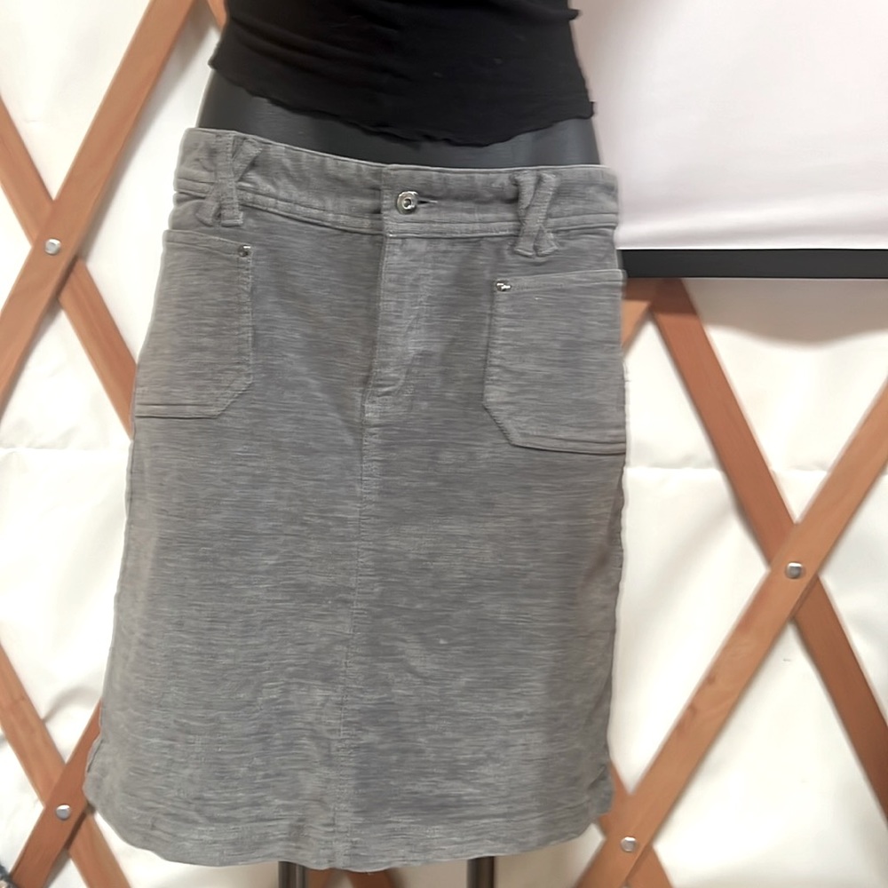 Merrell short skirt. Woman’s size 8 grey corduroy.  Nice and casual